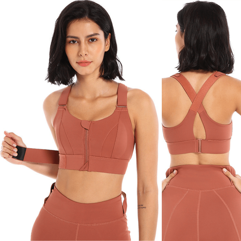 High Impact Shock Absorber Sports Bra with adjustable straps