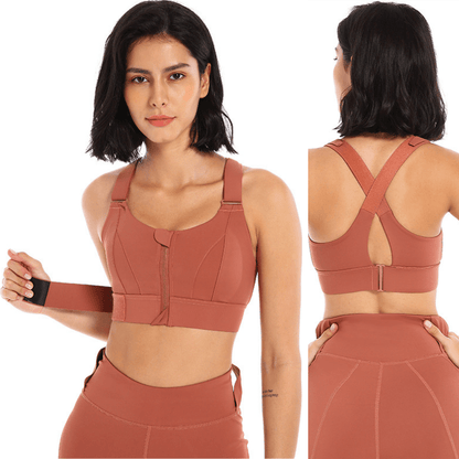 High Impact Shock Absorber Sports Bra with adjustable straps