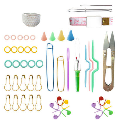 Hand-woven Soft Handle Sweater Needle Crochet Material Package 53-piece Set Crochet Hook Set