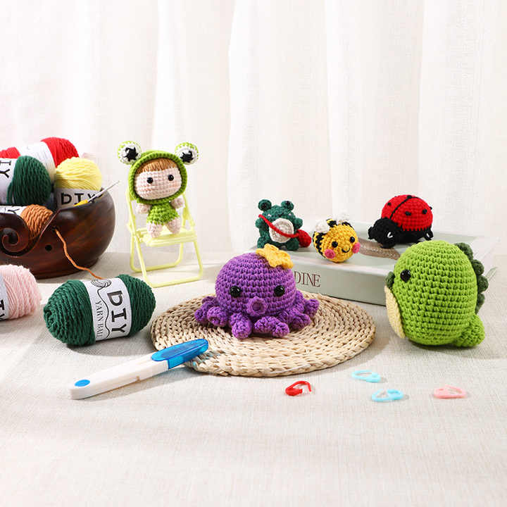 DIY Doll Tool Kit Package Handmade Crochet Woven Material Kit