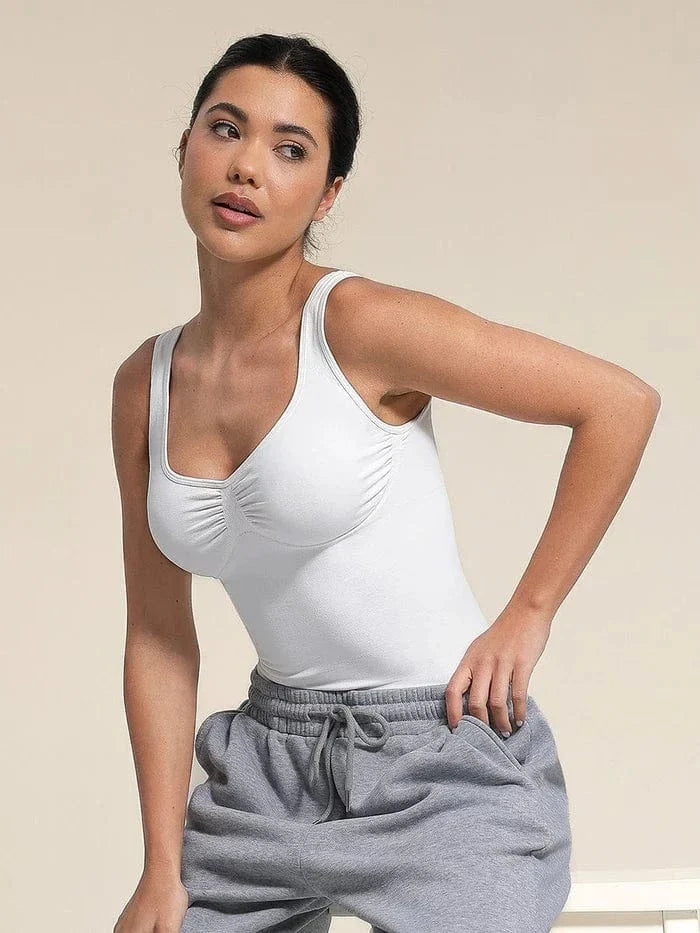 Seamless Shaping Camisole with Bust Support and Waist Slimming