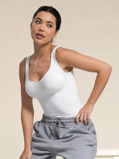 Seamless Shaping Camisole with Bust Support and Waist Slimming