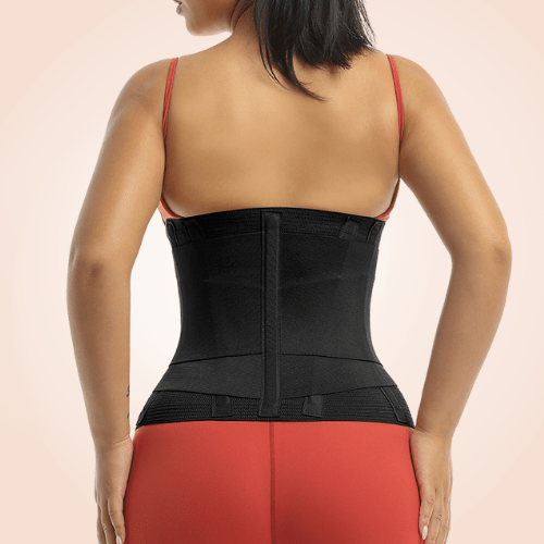 Corset Waist Heat Up Bust Lifter Cincher Velcro Zipper Shaper