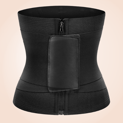 Corset Waist Heat Up Bust Lifter Cincher Velcro Zipper Shaper