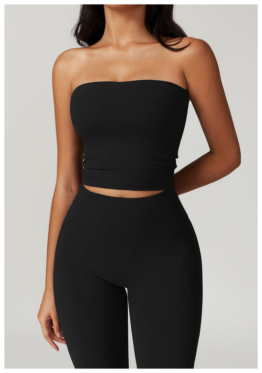 Seamless Strapless Quick-Dry Shaping Tube Tank Top for Women
