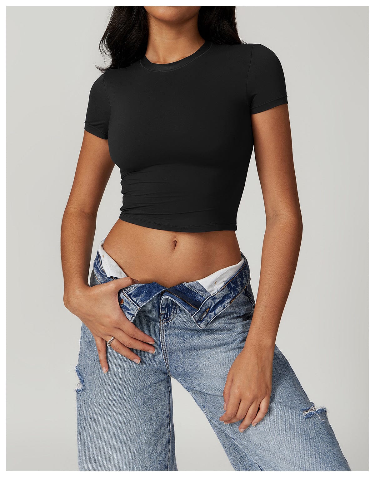 Women’s Quick Dry Workout Crop Top Shaping, Breathable, Stretchable Activewear for Gym, Yoga & Running