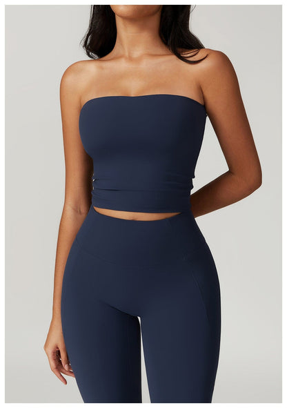 Seamless Strapless Quick-Dry Shaping Tube Tank Top for Women