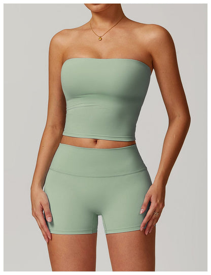 Seamless Strapless Quick-Dry Shaping Tube Tank Top for Women