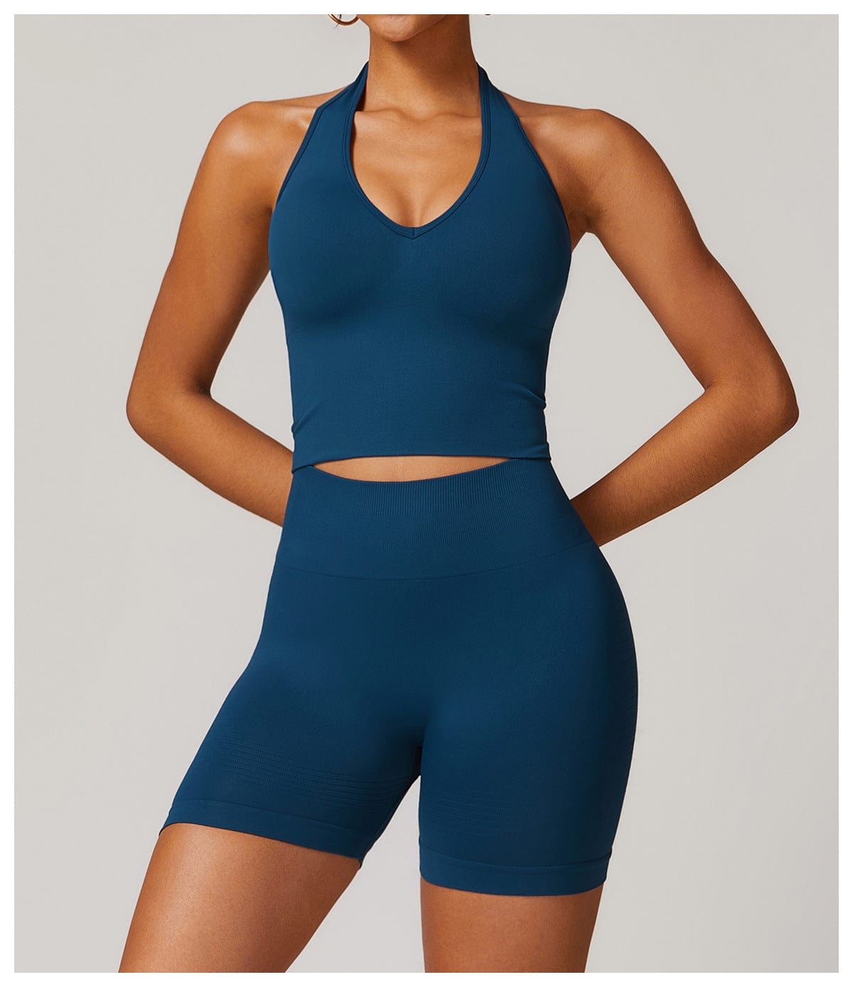 Seamless Halter Neck Sport Shaping Tank Top