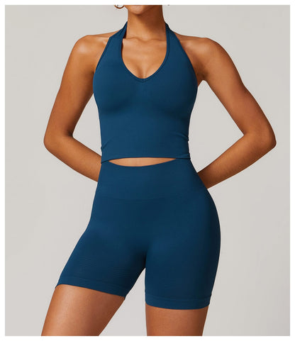 Seamless Halter Neck Sport Shaping Tank Top