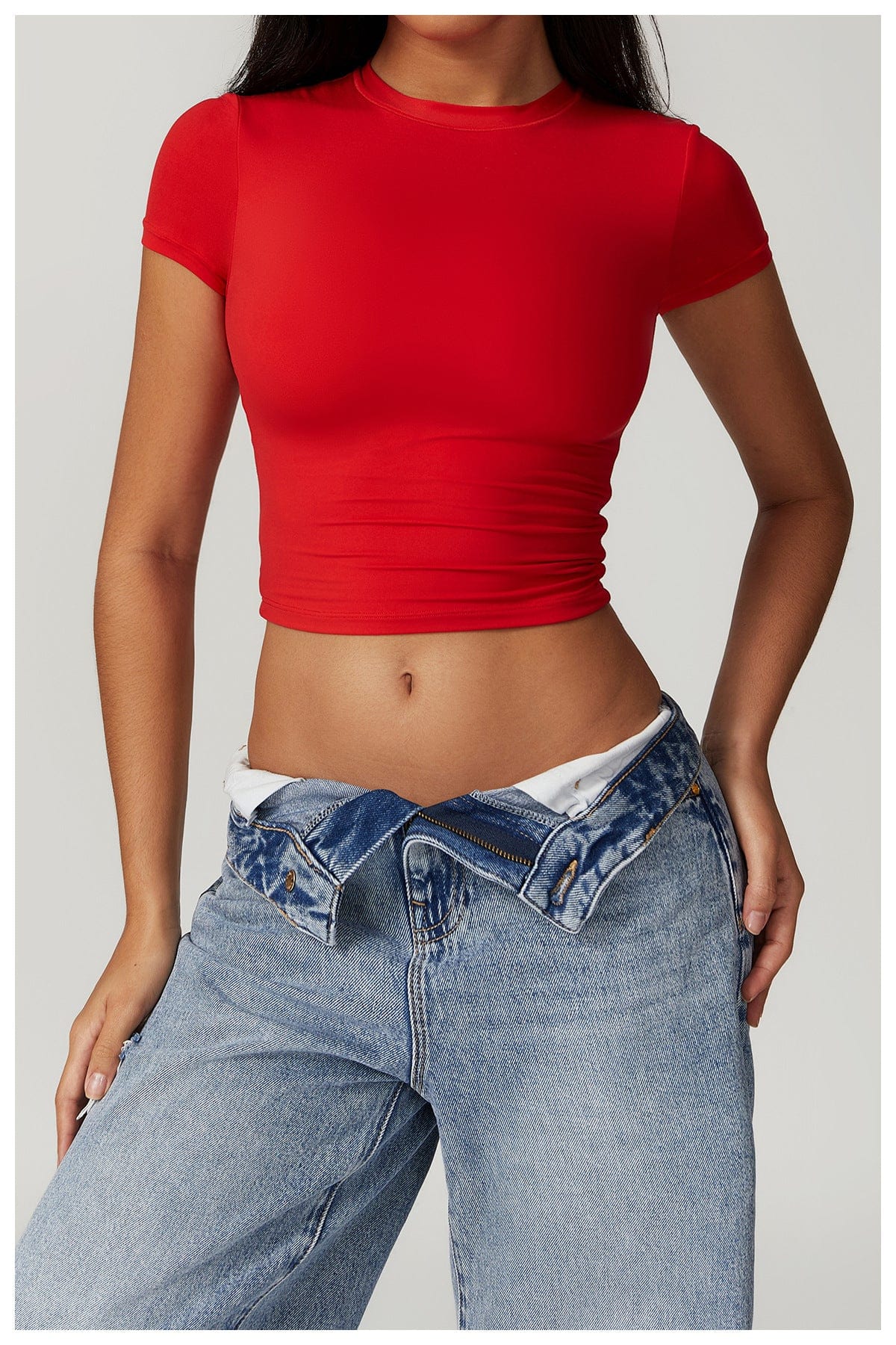 Women’s Quick Dry Workout Crop Top Shaping, Breathable, Stretchable Activewear for Gym, Yoga & Running