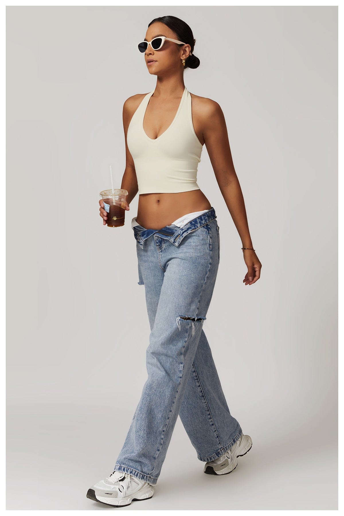 Seamless Halter Neck Sport Shaping Tank Top
