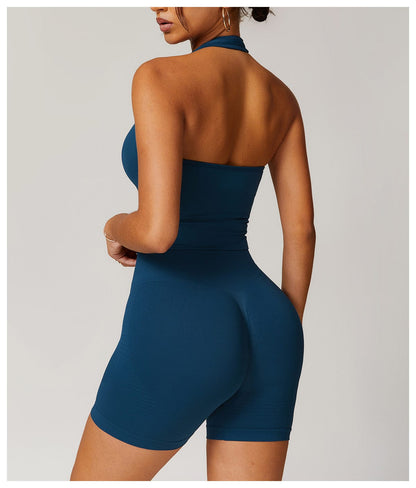 Seamless Halter Neck Sport Shaping Tank Top