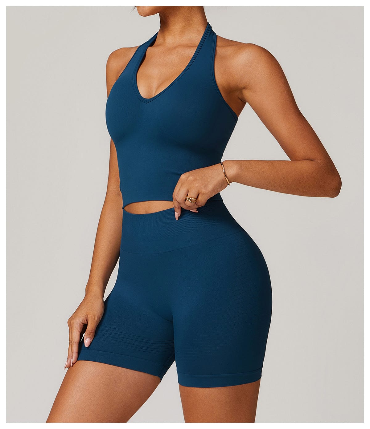 Seamless Halter Neck Sport Shaping Tank Top