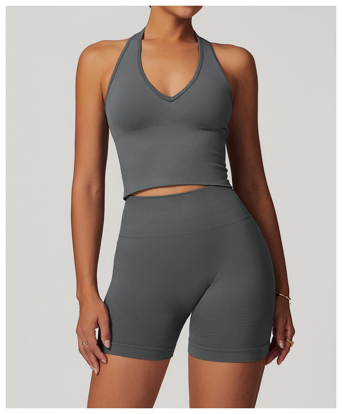 Seamless Halter Neck Sport Shaping Tank Top