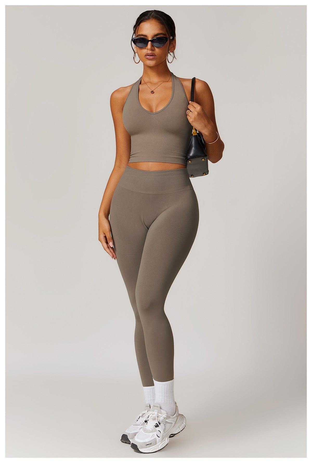 Seamless Halter Neck Sport Shaping Tank Top