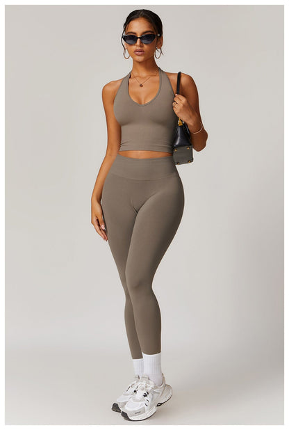 Seamless Halter Neck Sport Shaping Tank Top