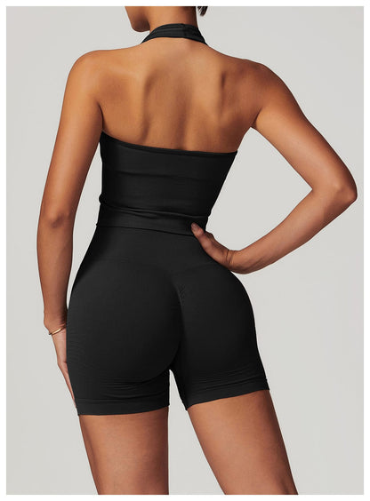 Seamless Halter Neck Sport Shaping Tank Top