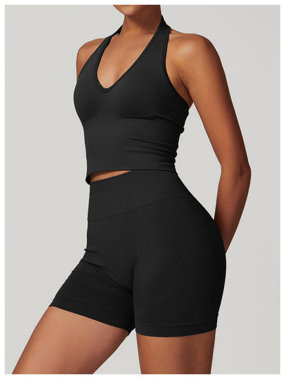 Seamless Halter Neck Sport Shaping Tank Top
