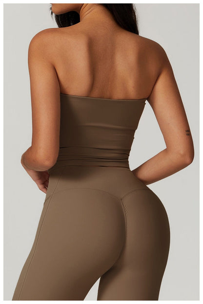 Seamless Strapless Quick-Dry Shaping Tube Tank Top for Women