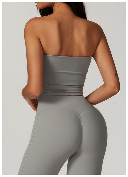 Seamless Strapless Quick-Dry Shaping Tube Tank Top for Women