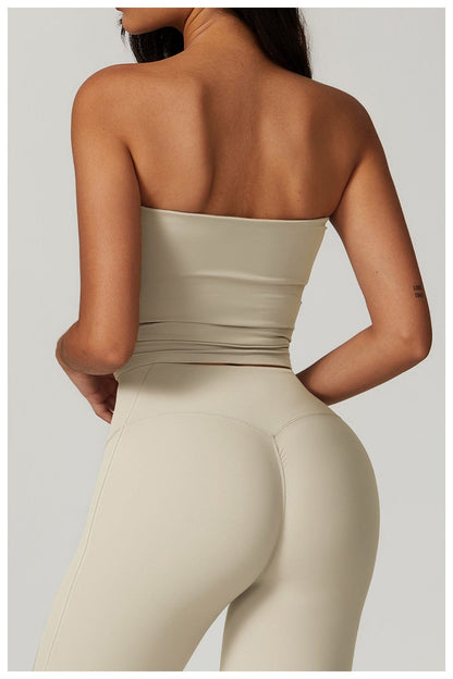 Seamless Strapless Quick-Dry Shaping Tube Tank Top for Women