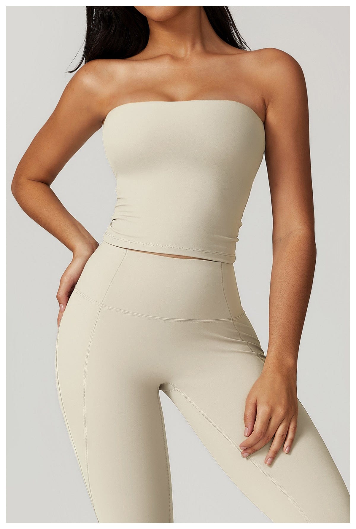 Seamless Strapless Quick-Dry Shaping Tube Tank Top for Women