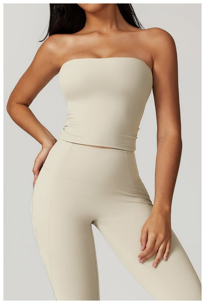Seamless Strapless Quick-Dry Shaping Tube Tank Top for Women
