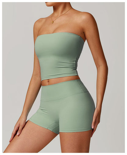 Seamless Strapless Quick-Dry Shaping Tube Tank Top for Women