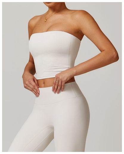 Seamless Strapless Quick-Dry Shaping Tube Tank Top for Women