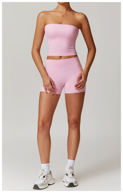 Seamless Strapless Quick-Dry Shaping Tube Tank Top for Women