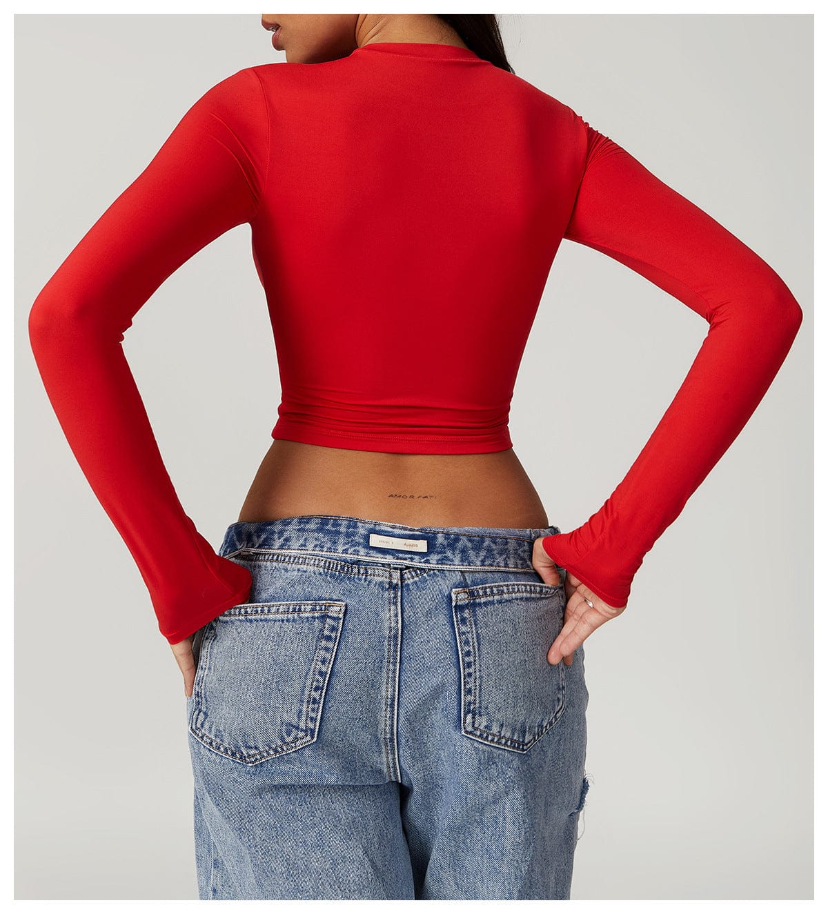Women Seamless Long Sleeve Yoga Shaping Crop Top
