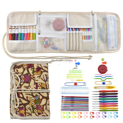 Knitting TPR Crochet Tool Set Owl 63 Pieces