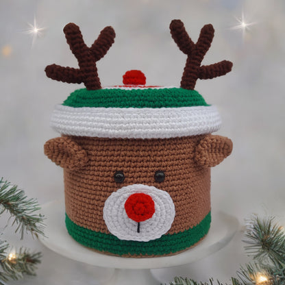 Santa & Rudolph Big Gift Boxes Crochet Patterns