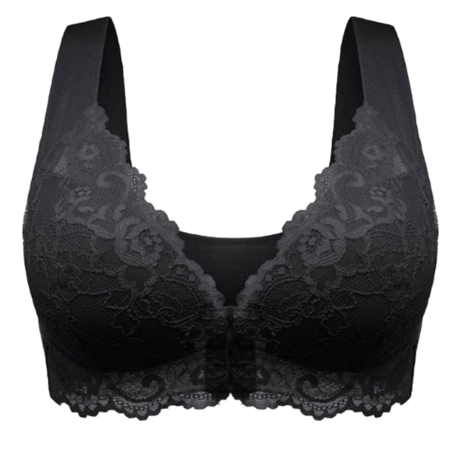 Front Closure Lace Wireless Bra