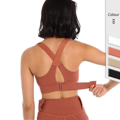 High Impact Shock Absorber Sports Bra with adjustable straps