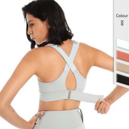 High Impact Shock Absorber Sports Bra with adjustable straps