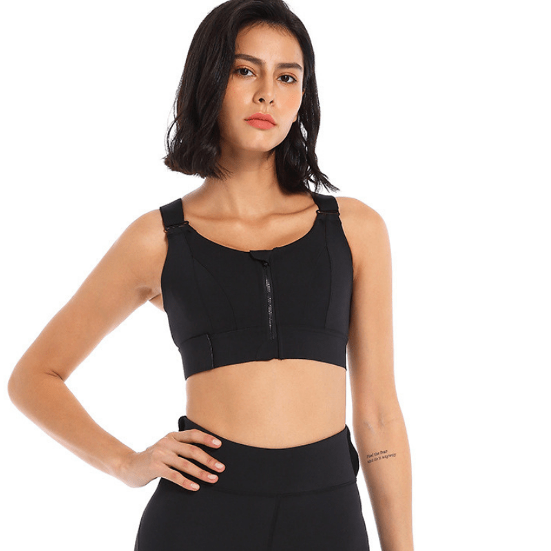 High Impact Shock Absorber Sports Bra with adjustable straps