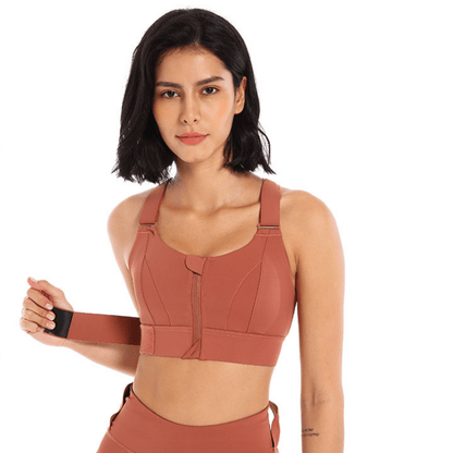 High Impact Shock Absorber Sports Bra with adjustable straps