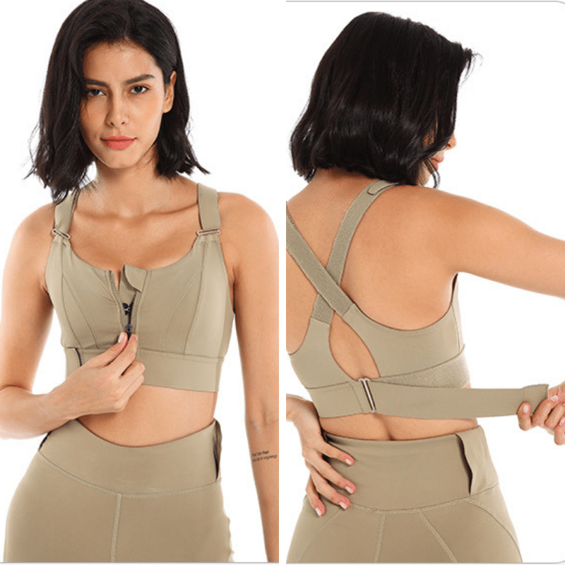 High Impact Shock Absorber Sports Bra with adjustable straps