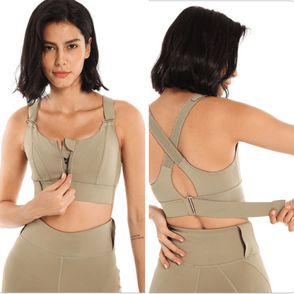 High Impact Shock Absorber Sports Bra with adjustable straps