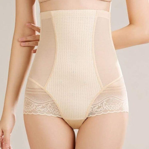 High-Waist Tummy Control Postpartum Lace Thigh Shaper Panty