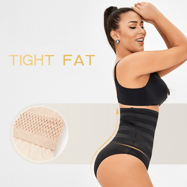 High Waist Mesh Tummy Control Shapewear Brief
