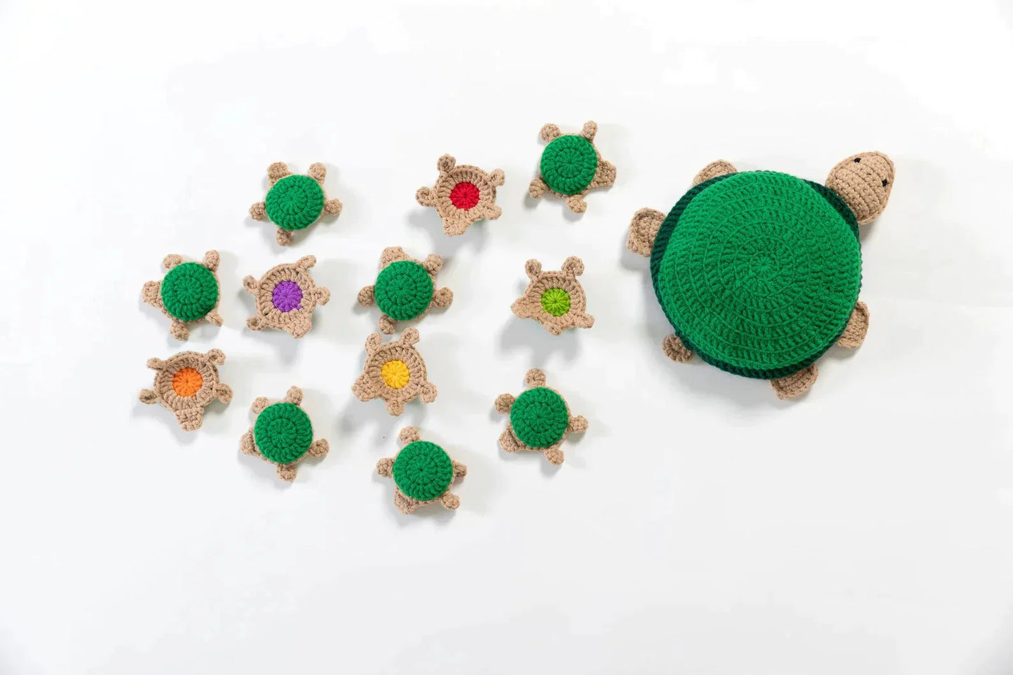 Patrón de Crochet del Juego de la Memoria de Tortugas ( ESPAÑOL )