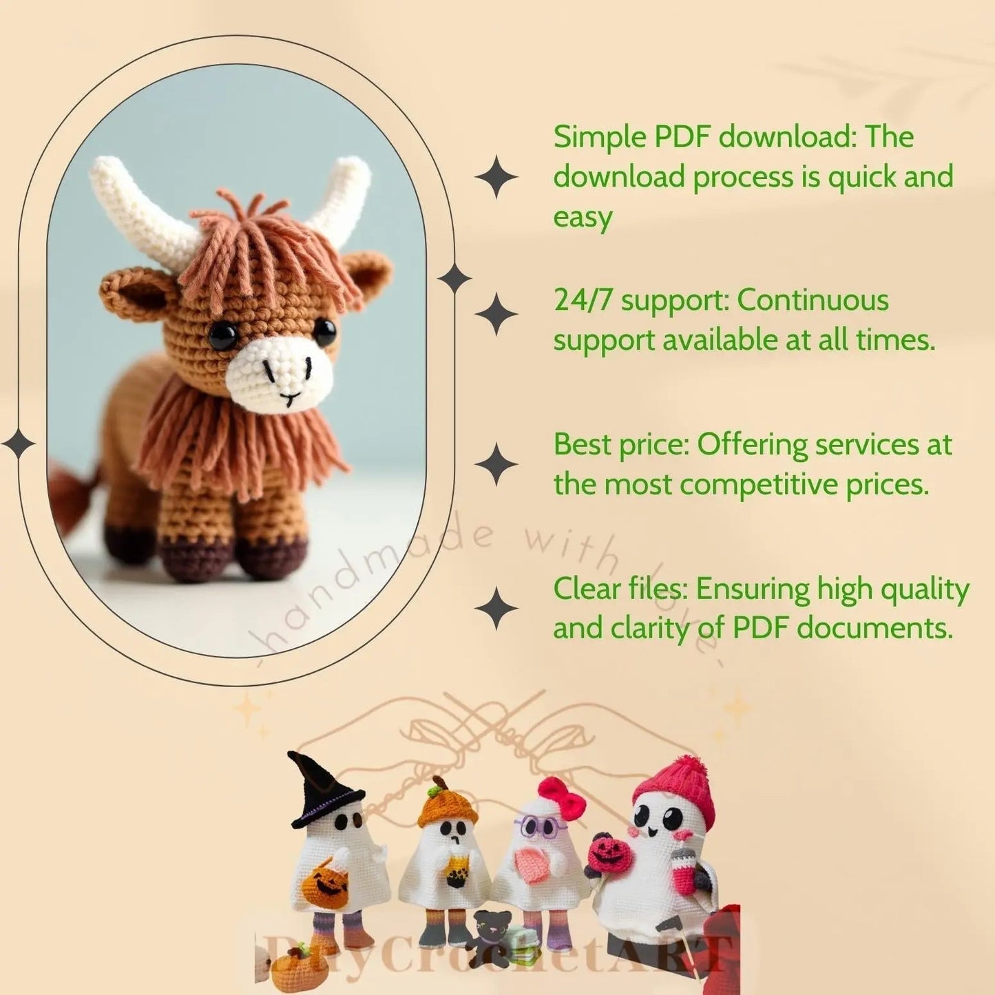 350 Amigurumi Crochet Patterns Bundle, Amigurumi