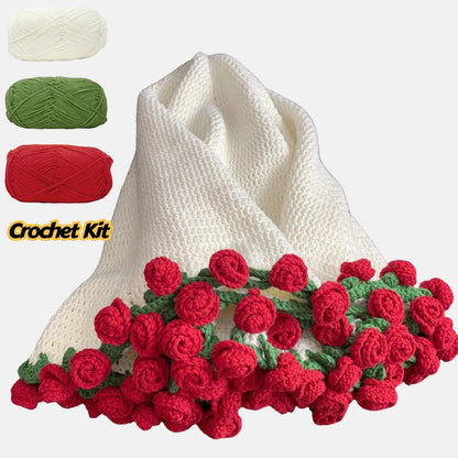 Beginner's Crochet Rose Blanket – Video Tutorial