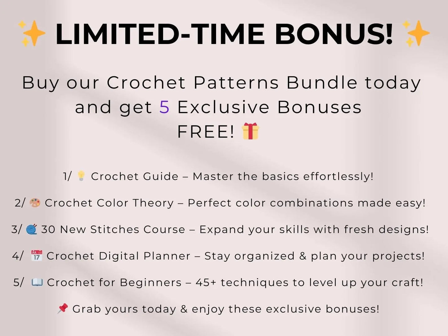 800 Flower Crochet Pattern Bundle