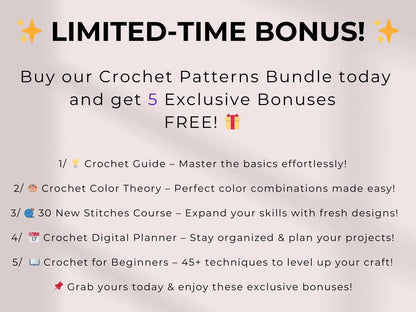 800 Flower Crochet Pattern Bundle