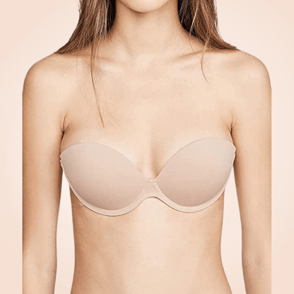 Invisible Stick-On Strapless Underwired Push Up Bra