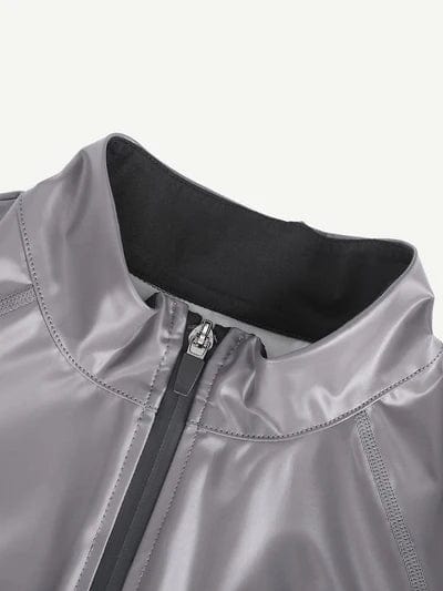Long Sleeve Shaping Sauna Suit with Front Zipper